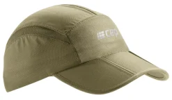 Sportowa czapka z daszkiem do biegania CEP unisex oliwkowa