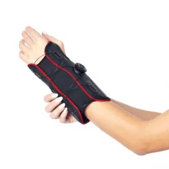 Stabilizator nadgarstka z systemem szybkiego zapięcia MSupport Red- lewa strona