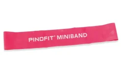 Taśma oporowa lateksowa miniband opór średni Pinofit 33 cm czerwona
