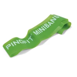 Taśma oporowa lateksowa miniband opór lekko mocny Pinofit 33 cm limonkowa