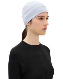 Termiczna czapka beanie do biegania CEP Core Run 2.0 jasnoniebieska