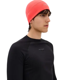Termiczna czapka beanie do biegania CEP Core Run 2.0 koralowa