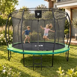 Trampolina ogrodowa dla dzieci 12 FT / 366 cm Kangaroo PRO DrFit z siatką i drabinką