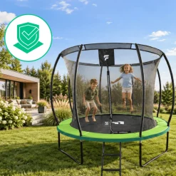 Trampolina ogrodowa dla dzieci 10 FT / 305 cm Kangaroo PRO DrFit z siatką i drabinką