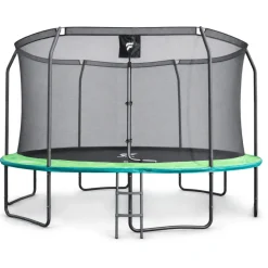 Trampolina ogrodowa dla dzieci 14 FT / 427 cm Tiger PRO DrFit z siatką i drabinką