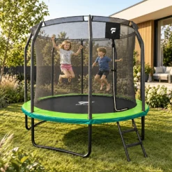 Trampolina ogrodowa dla dzieci 10 FT / 305 cm Tiger PRO DrFit z siatką i drabinką