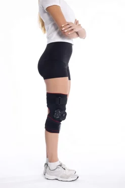 Zegarowy stabilizator kolana z regulacją kąta zgięcia Msupport Red